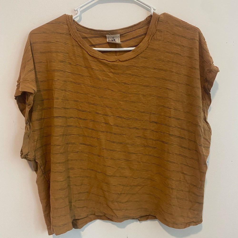 Free people distressed tee
